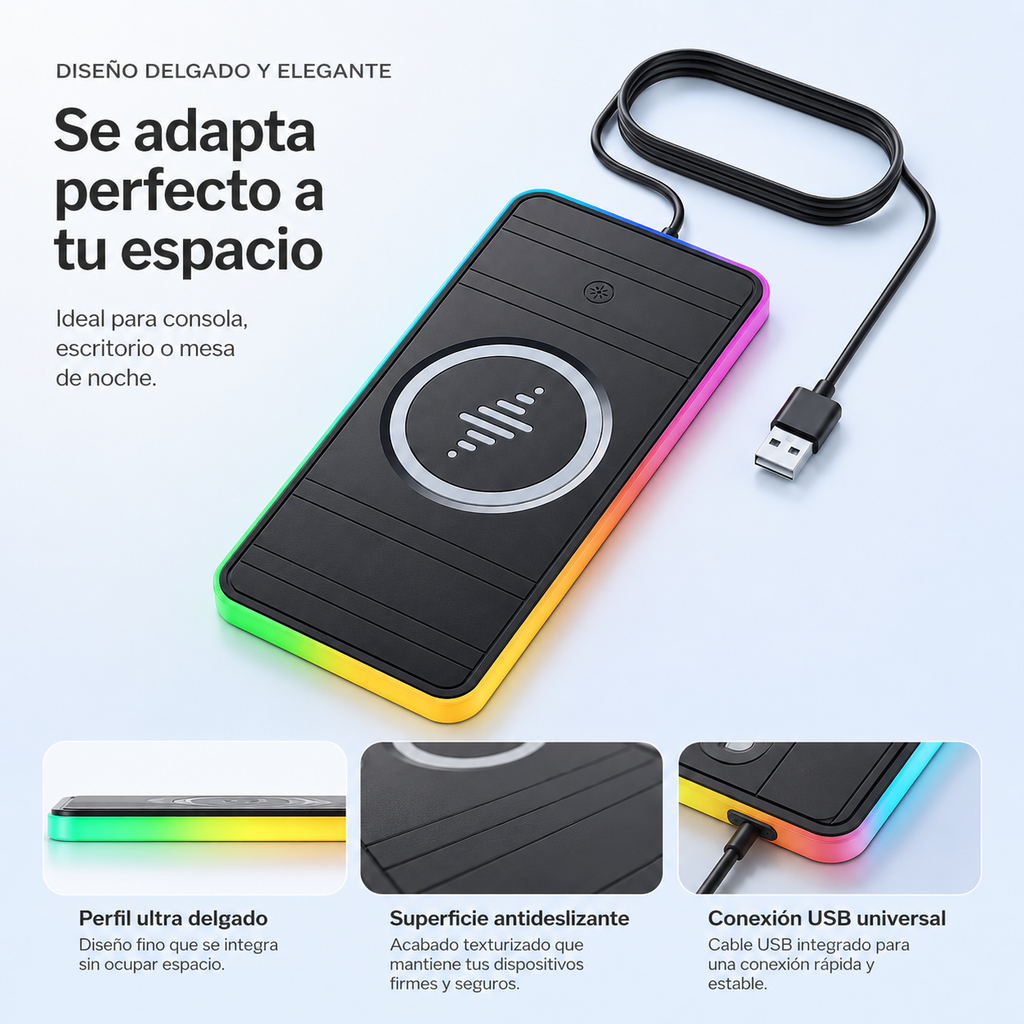 MagicPad diseño delgado, superficie antideslizante y conexión USB