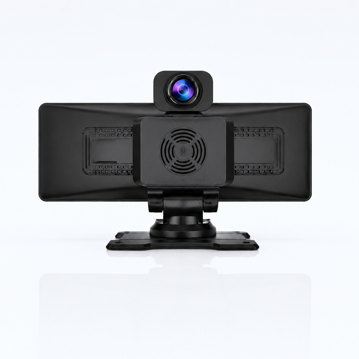 MagicScreen Pro vista trasera con cámara integrada y soporte