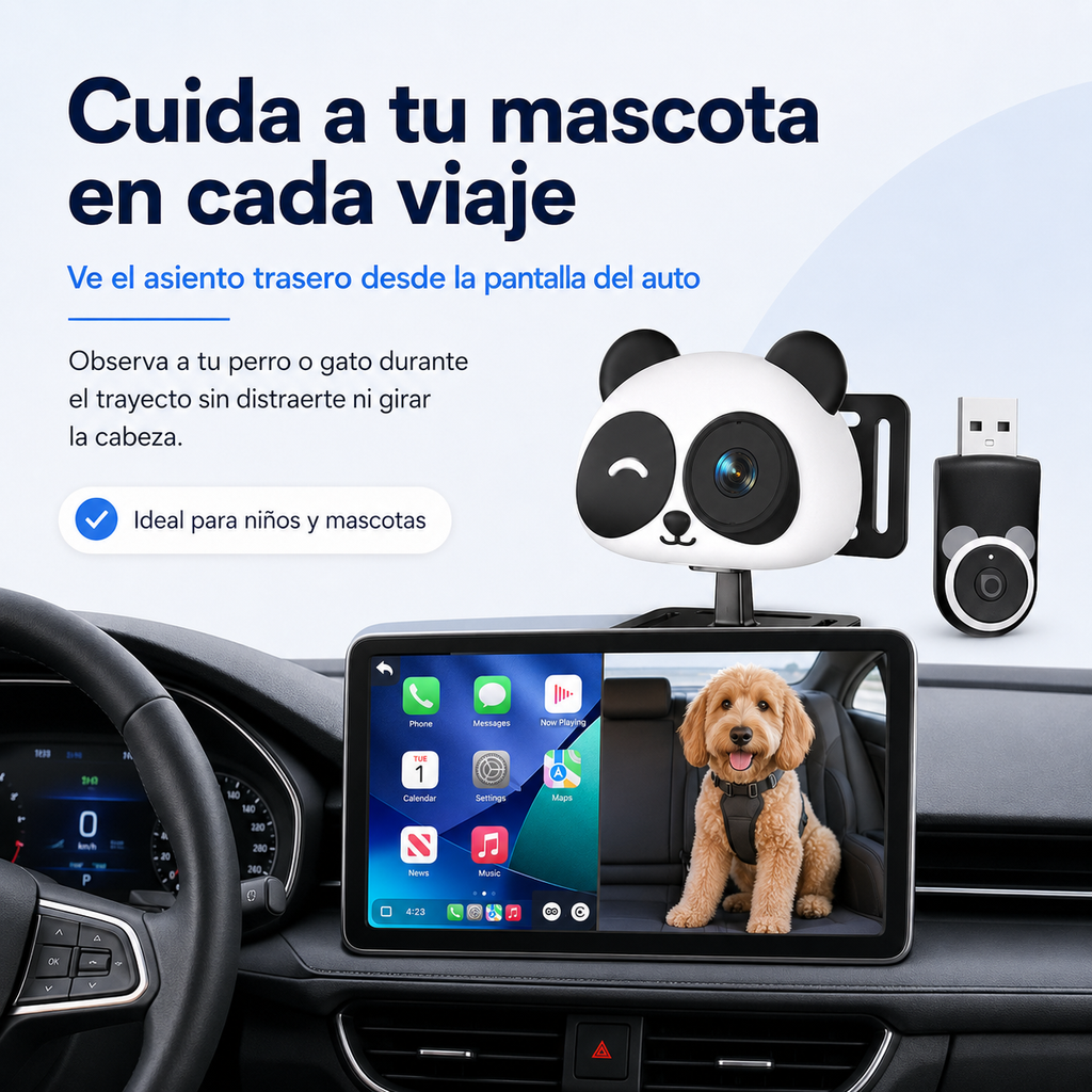 MagicView Pro permite observar mascotas en el asiento trasero mientras conduces
